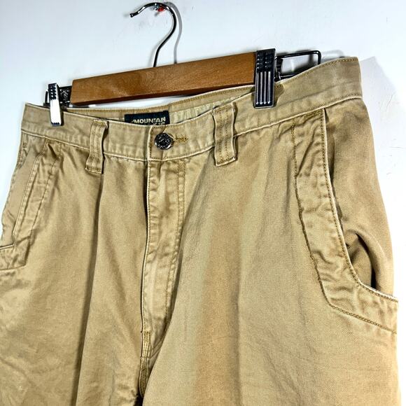 Mountain Khakis Brown Tan Duck Canvas Relaxed Fit Work Wear Pants Men 32 x 33 - Picture 2 of 8